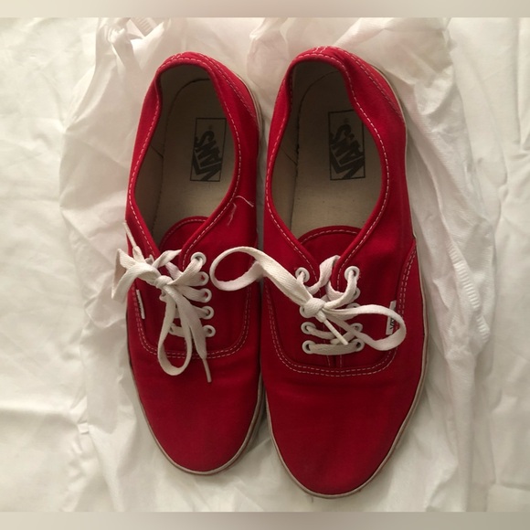 Vans Other - Men’s Vans Red Canvas Sneakers